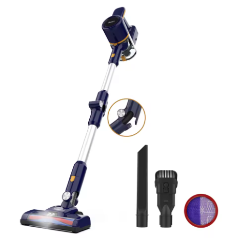 N7P 可折疊無線吸塵器，手持式和桿式吸塵器，吸力達 20KPa，適用於居家清潔。